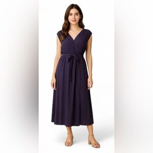 NWT!Elegant Purple Pocket Belted Dress Size 18-20or 2X